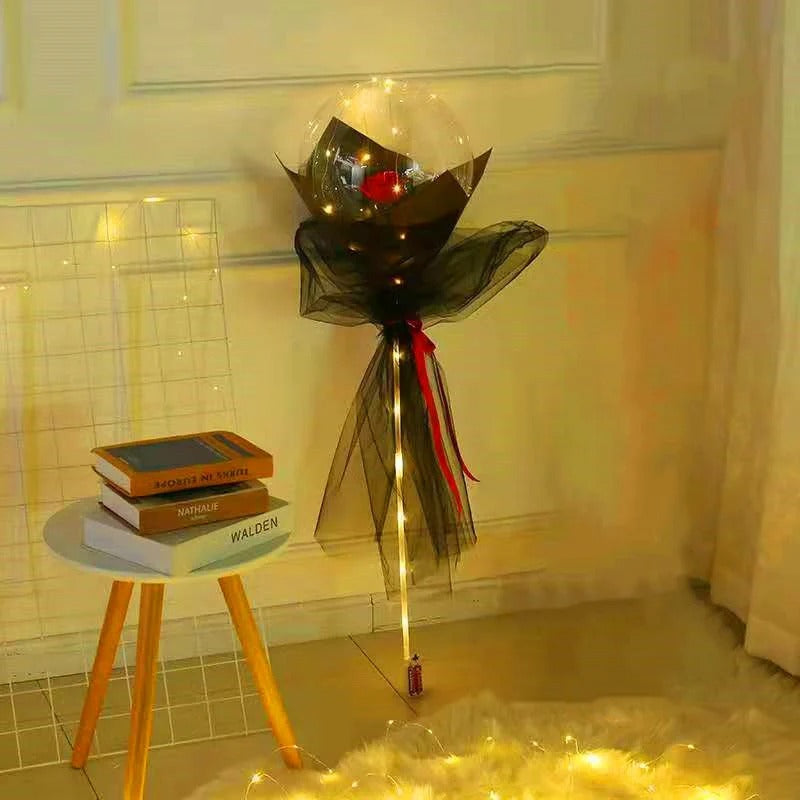 LED Luminous Balloon Rose Bouquet