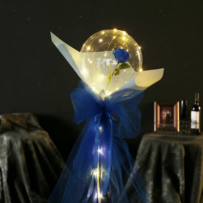 LED Luminous Balloon Rose Bouquet