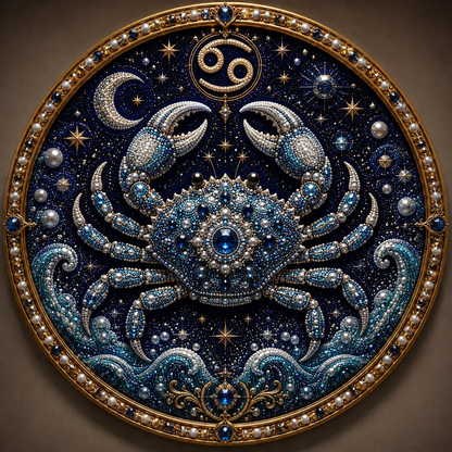 🔥 LAST DAY 49% OFF – ✨ Premium 3D Pearl 12 Zodiac Signs Art Kit | Luxury Flocked Canvas with Scratch-Resistant Non-Fading Pearl Beads DIY Handmade Astrology Decor ♈🌙💎