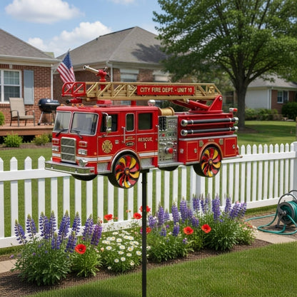 🏆 Last Day Promo: 60% OFF - 🏅 Fire Truck Garden Wind Spinner