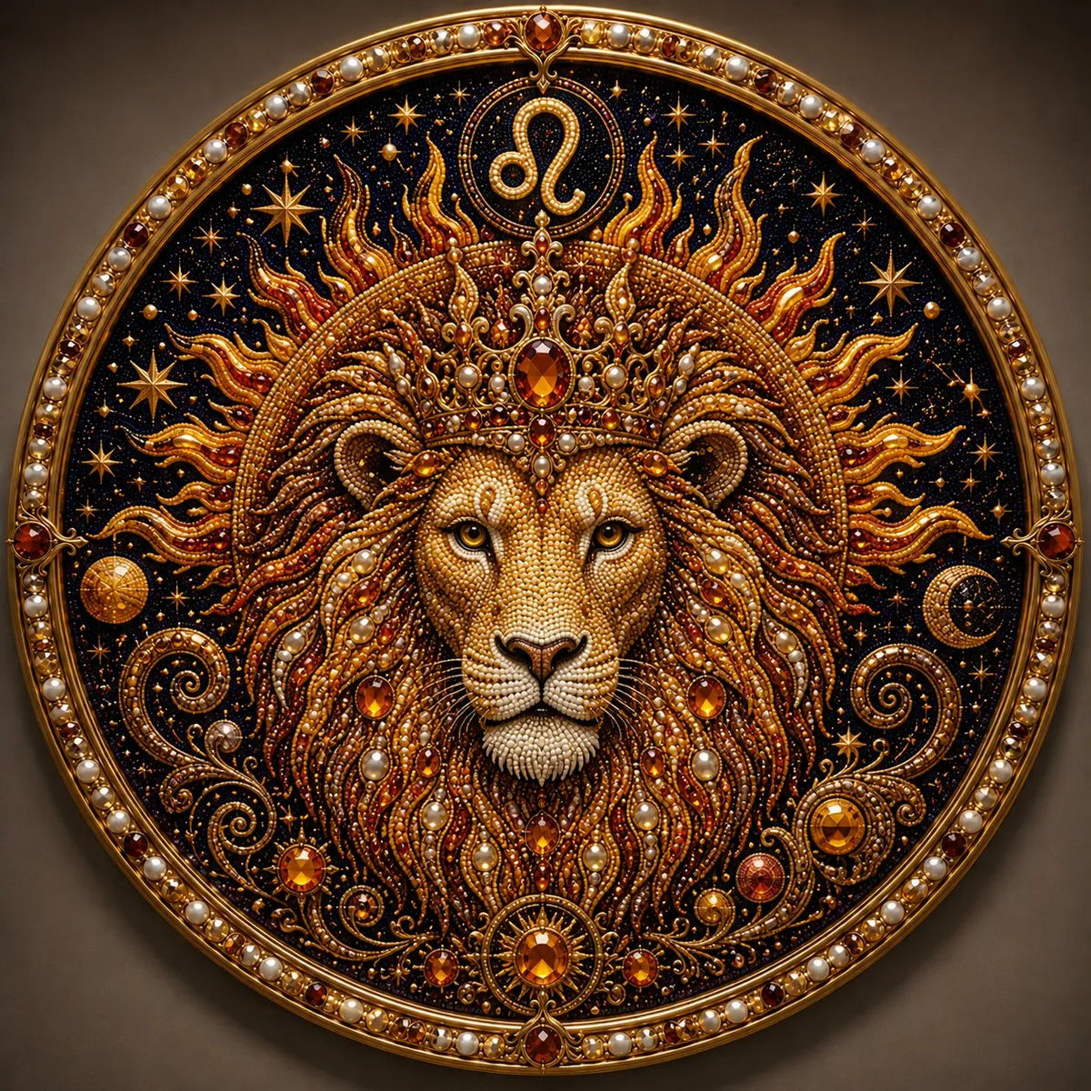 🔥 LAST DAY 49% OFF – ✨ Premium 3D Pearl 12 Zodiac Signs Art Kit | Luxury Flocked Canvas with Scratch-Resistant Non-Fading Pearl Beads DIY Handmade Astrology Decor ♈🌙💎