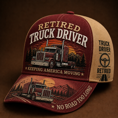 🚛 RETIRED TRUCK DRIVER CAP