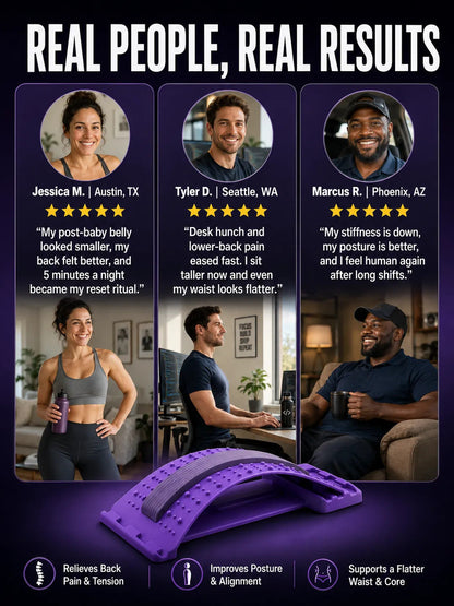 LIE DOWN FOR MINUTES — SEE A FLATTER, TIGHTER-LOOKING WAIST! The Effortless Waist-Sculpting Stretcher Designed to Make Your Midsection Look More Defined — Fast! 💪